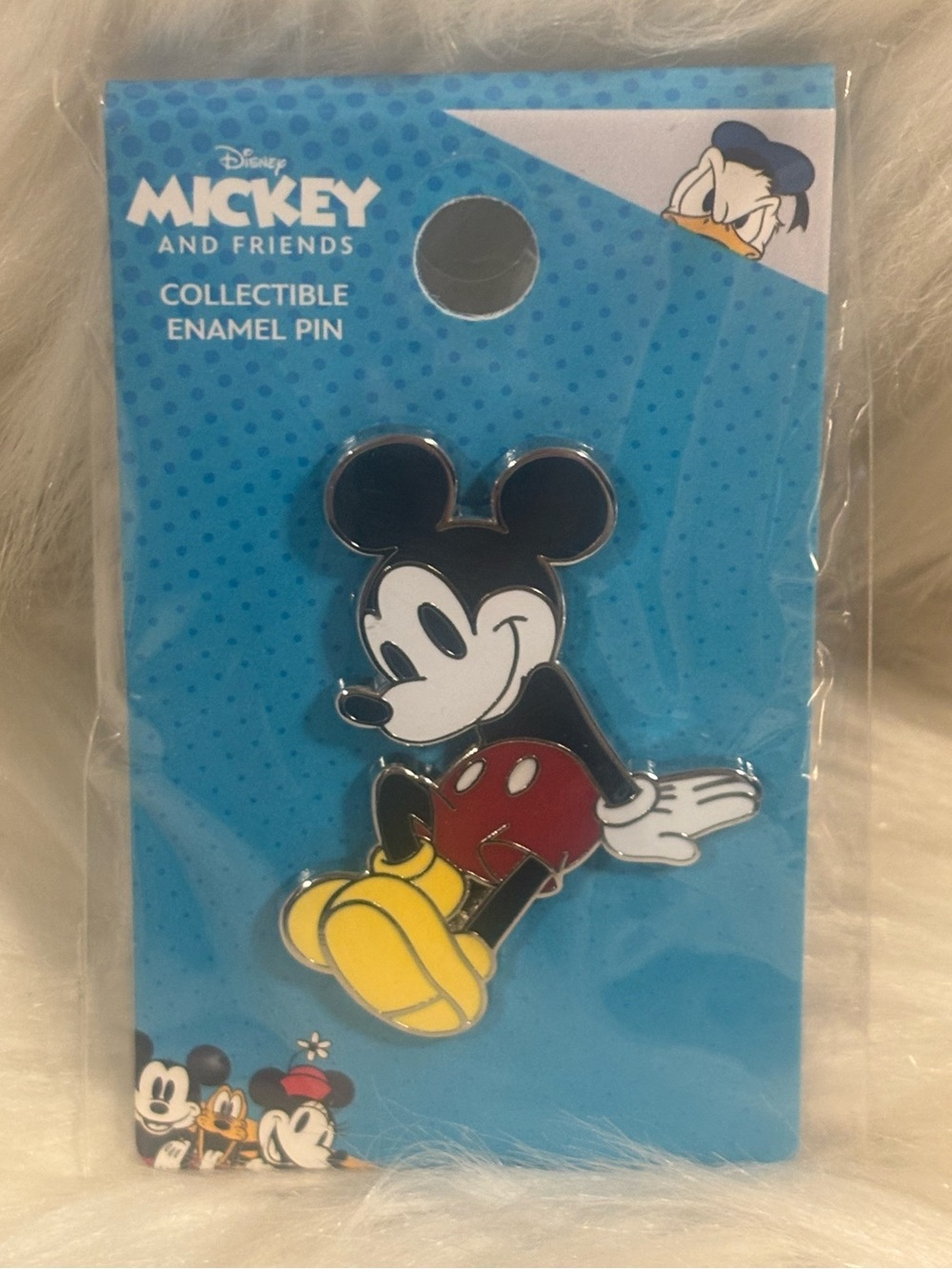 Disney Mickey Mouse Reclining Enamel Pin